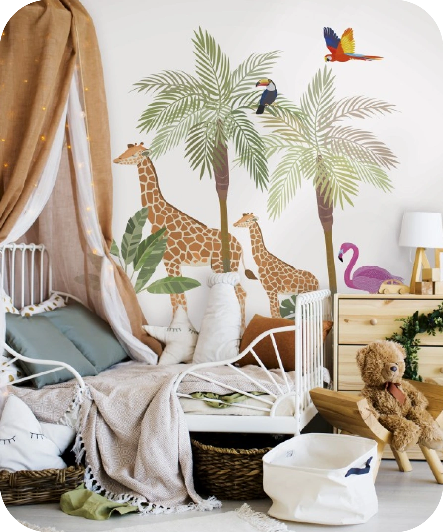 Animal zoo wallpaper by marburg kids wall